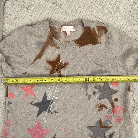 Lisa Todd Super Nova Sweater In Birch, 100% cashmere sweater, Size Medium, EUC - Picture 15 of 16